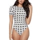 thumbnail image 1 of Balery Airplane Body de cuello redondo de manga corta para mujer Tops de manga corta Tops básicos-Medium, 1 of 7