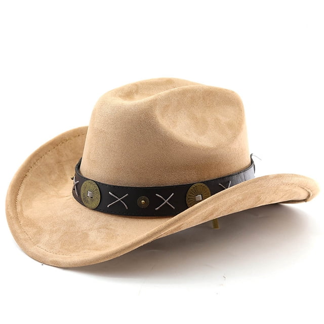 Western Frontier Headwear for Outdoor Adventures Curved Brim Cowboy Hat Travel Riding Country Style Craftsmanship