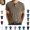 Khaki, variant on Mfakffe Mens T-shirts Round Neck Comfortable Sport Short Sleeve Breathable Henry Collar Design Solid Color Underwear Top