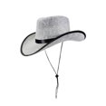 thumbnail image 2 of Sombrero de vaquero para hombre y mujer, elegante sombrero de jazz, accesorio para fotos navideñas., 2 of 10