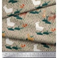 thumbnail image 3 of Soimoi Poly Georgette Fabric Rabbit,Sheep & Deer Kids Fabric Prints by Yard 52 Inch Wide, 3 of 3