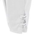 thumbnail image 7 of Men Pants Elegant Fashion Buckle Cuff Linen Pants Solid White Ankle-Length Trouser Plus Size Mens Casual Drawstring Sweatpants White S, 7 of 7