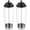 Black:2Pcs, variant on Ihvewuo Versatile Straw Organizer Container Convenient Straw Dispenser Straw Holder with Lid for Party Plastic Straw Organizer Container for Bar