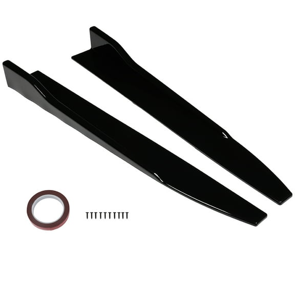 SCITOO Glossy Black Side Skirts for Cars Body Kit 31" x 4" x 3" Fits for Universal ABS Side Skirt