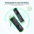 thumbnail image 3 of HiQuick AA AAA Rechargeable Batteries Combo - 2800mAh AA Rechargeable Batteries (8 Pack) and 1100mAh AAA Rechargeable Batteries (8 Pack), Performance 1.2V Ni-Mh Batteries, 3 of 8