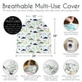 thumbnail image 6 of Sweet Jojo Designs Mod Dinosaur Multi Use Baby Car Seat and Nursing Cover Multicolor, 6 of 6