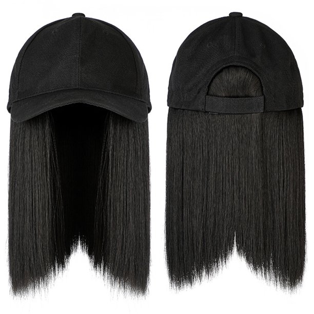 DOPI Human Hair Wigs For Women Black Color Natural Lace Hair Baseball