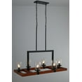 thumbnail image 5 of Aiwen 6 Lights Linear Classic Pendant Light Glass Shade Candle Like Ceiling Lamp, 5 of 8