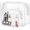 White, variant on Clear Makeup Bag,Portable Travel Toiletry Bags with Zipper, TSA Approved Clear Organizer Bags, PVC Cosmetic Pouch for Airport Airline Compliant 4 Packs Black