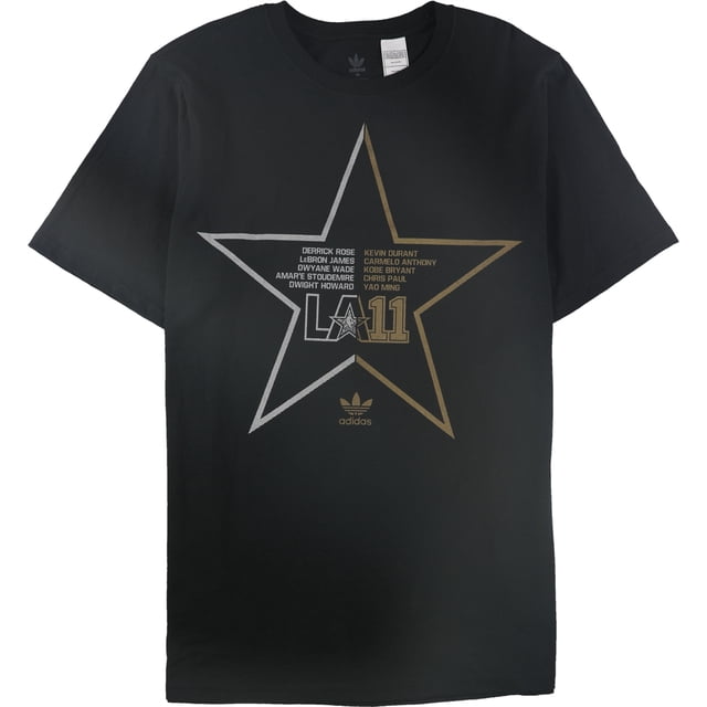 Adidas Mens LA 11 All Stars Graphic T-Shirt black L
