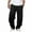 Black Sweatpants, variant on Qgtaibl Men's Fleece Sweatpants Baggy Elastic Waist Wide Leg Trousers with Drawstring and Pockets Winter Outdoor Athletic Pants Dark Gray (Mens S)