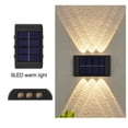 thumbnail image 4 of Bearachild 2 piezas de luz solar de pared ABS portátil decorativa a prueba de sol alimentada por batería recargable lámpara de jardín al aire Iluminación y accesorios 6 cuentas cálidas., 4 of 6
