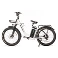 thumbnail image 3 of Snapcycle Pegausus Electric Bike for Adults, 750W Peak Motor, 28MPH with 26" x 4.0 Fat Tire Step-Thru Ebike, 48V 15AH Removable Battery, White, 3 of 11