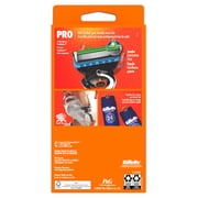 Gillette ProGlide Razor Men 5 Blade Manual Razor ,1 Handle and 2 Blade Refills ,Black