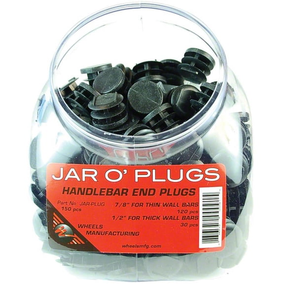Wheels Manufacturing Jar O' Bar-End Plugs 150 Total 120-Thinwall 30-Thickwall