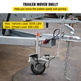 thumbnail image 2 of VEVOR Trailer Mover 350W 12V Gato de remolque electrico Carga máxima del vehículo 5000 libras Rueda jockey para remolque Gato de remolque utilitario Fácil de maniobrar Remolque Caravana (12V/350W), 2 of 9