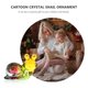 thumbnail image 5 of Figura de caracol de cristal, adorable decoración de caracol, escultura de Animal de cristal bonita, 5 of 8