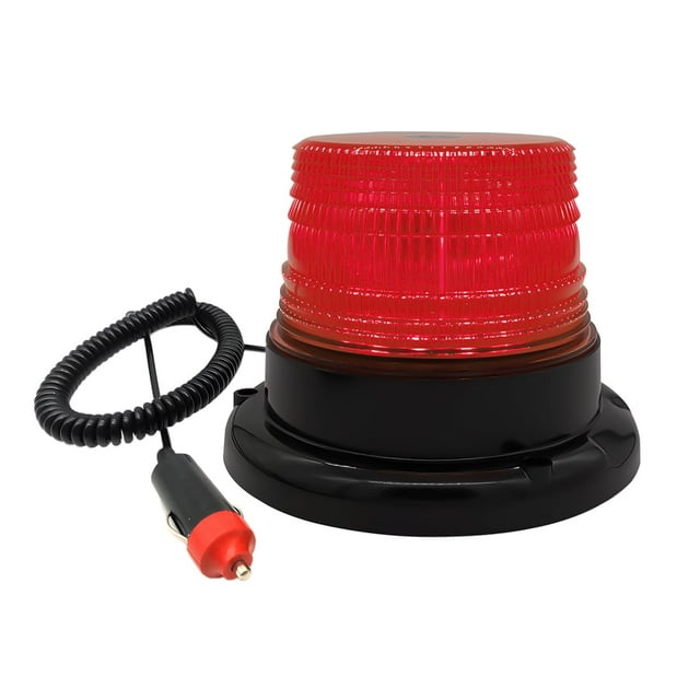 Luz estroboscópica inalámbrica, baliza luminosa LED roja, imán recargable, luces de policía intermitentes de seguridad de advertencia en el techo para emergencia POV