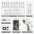 thumbnail image 3 of WORKPRO 3.6V White Cordless Screwdriver Set，Cordless & Rechargeable with Driver Bit Set and Sturdy Case，25PCS Drill/Driver Accessories, 3 of 8