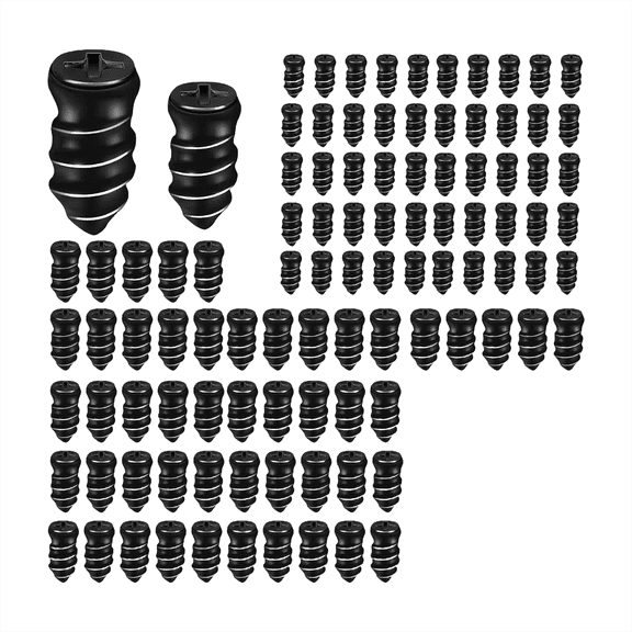 Screw in Tire Repair Plugs, Tire Repair Rubber Screws, Tire Repair Rubber Nail Kit with 2 Sizes(50L 50M), Tire Plug Kit for Cars,Trucks & Motorcycles, Quick Fix Tire Repair Plugs for On-the-Go Use