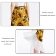 thumbnail image 2 of Sunflower Stylish Chiffon Beach Dresses with Polyester Straps - for Summer Days and Beach Skirts, 2 of 6