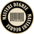 thumbnail image 3 of CafePress - Masters Degree Priceless Bar Code Dark T Shirt - Men's Classic Cotton T-Shirts, 3 of 3