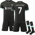 thumbnail image 1 of Liverpool FC Bortaströja Set för Barn med Strumpor Nr 7 Luis Diaz - Perfekt 2024-2025, 1 of 2