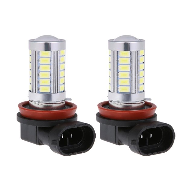 2 uds DC 12V H8 5730 33SMD LED blanco coche luz antiniebla delantera DRL bombillas de faro Likrtyny Para estrenar