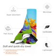 thumbnail image 3 of Toalla de playa de Winnie The Pooh, suave, de secado rápido, resistente a la arena, para piscina, yoga, gimnasio, camping, toallas de baño ligeras, regalo para niños, niñas, niños y adultos, 27,5 x, 3 of 8