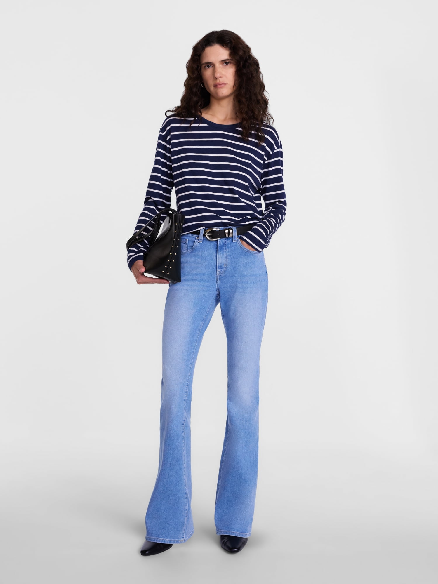 Scenario Women's Mid Rise Bootcut Jeans, Sizes 0-20, 0S-20S, 4L-14L