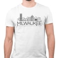 thumbnail image 2 of Skyline Milwaukee Wisconsin Shirt Unisex Large White, 2 of 5