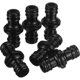 thumbnail image 4 of 6 Pack Double Male Hose Connectors Extender For Join Garden Hose Pipe Tube (black), 4 of 5