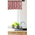 thumbnail image 2 of Ambesonne Cartoon Valance Pack of 2, Mermaid Cats with Hearts, 42"X12", Dark Coral Multicolour, 2 of 3