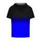 thumbnail image 3 of Mens Casual Shorts Digital Gradación Impresión Pullover Fitness Deportes Camiseta con Capucha, Blusa de Cuello Redondo de Poliéster para Al Aire Libre, Diario Y Todo, 3 of 4