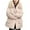 Beige, variant on Womens Jacket Solid Color Long Sleeved Detachable Reverse Waist Thick And Loose Hooded Winter Mid Length Clothing Long Sleeve Parkas Plus Size Winter Coats for Women M