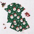 thumbnail image 4 of Fznquz Button Down Womens Pajamas Set Christmas Soft Pjs Xmas Winter 2 Piece Matching Lounge Sets Women, 4 of 5