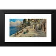 thumbnail image 2 of Leontine von Littrow 14x9 Black Modern Framed Museum Art Print Titled - View from a Terrace, 2 of 5
