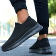 thumbnail image 6 of XIMIN Men's Knit Sock Sneakers Slip-on Walking Shoe Flat Pull-on Workout Lightweight Breathable Trainer Comfortable Fashion Sneakers Tennis Gym Sneakers, 6 of 7