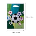 thumbnail image 4 of Football Goodie Bags 6Pcs Rectangular Green Gift Bags Waterproof Strong PE Coating Paper for Party Favor Bags, 4 of 8