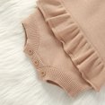 thumbnail image 5 of Bearichfupo Infant Winter Girls Sleeveless Solid Color Knit Romper Bodysuit Newborn Fall Clothes,Sizes 0-3 Months, 5 of 5