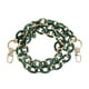 thumbnail image 1 of Correa de bolso versátil Unique Bargains 1 Pc para viajar en verde profundo y blanco acrílico con metal, 1 of 1