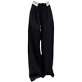 thumbnail image 2 of Pantalones de traje de color contrastante con cintura de diseño para mujer, pantalones de pierna ancha holgados y ajustados de cintura alta para primavera y otoño, tendencia ins, 2 of 6