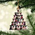 thumbnail image 2 of Pug Christmas Ornament – Holiday Dog Memorial Gift & Xmas Tree Hanging Mica Décor, 2 of 3