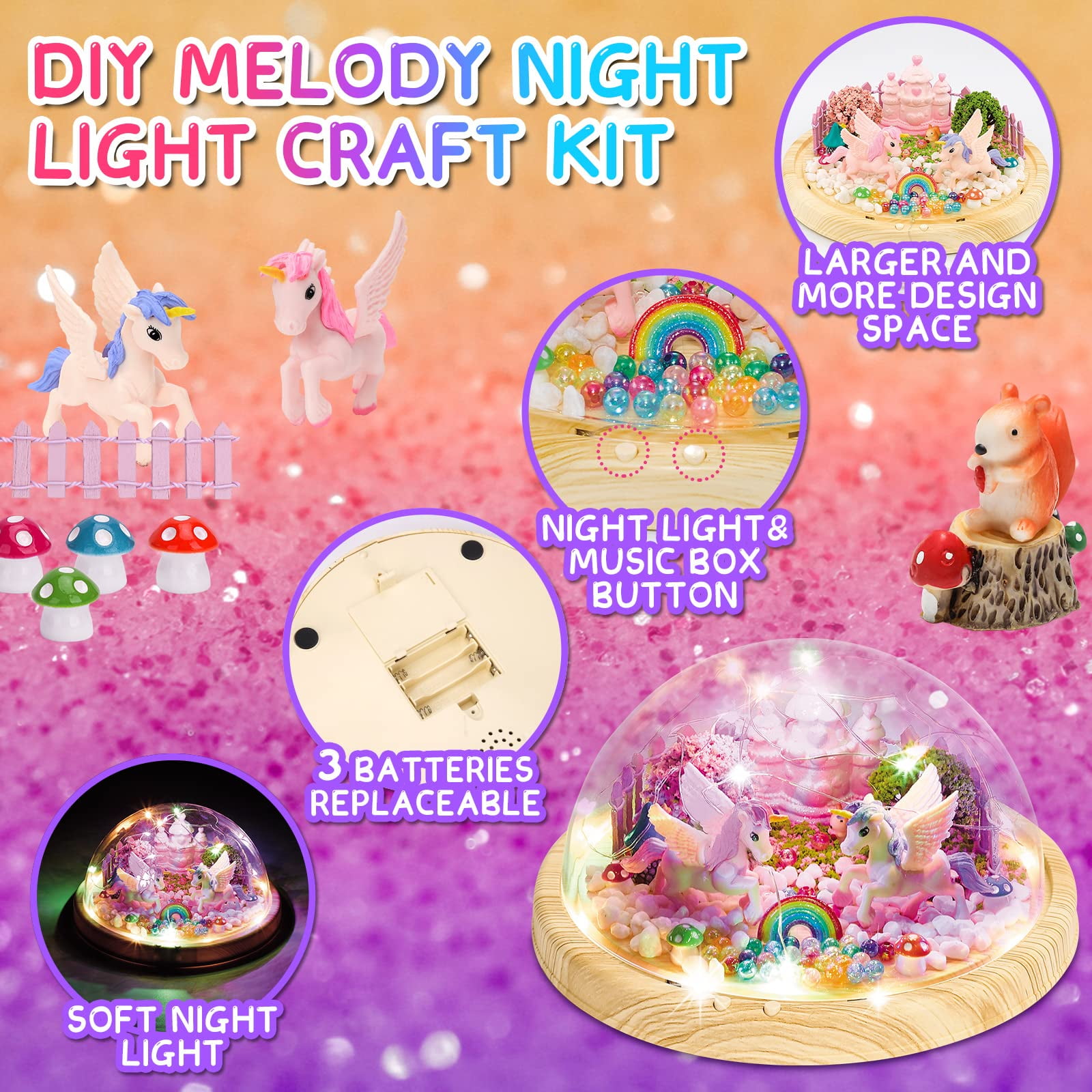 Mermaid Toy Lantern Night Light Craft Kit, Birthday Gifts for Kids, DIY  Mermaids Arts and Crafts, Gift for Girls Ages 3 4 5 6 7 8-12 Years, Stem  Toys