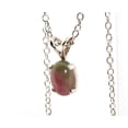 thumbnail image 3 of Natural 8x6mm Watermelon Tourmaline Cabochon Sterling Silver Necklace NT297, 3 of 9