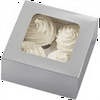 Wilton 4 Cavity Silver Cupcake Boxes, 3 Count