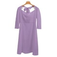 thumbnail image 6 of Lilac Purple Dress Summer Dresses Woman Street Style Big Size Casual Dress, 6 of 9