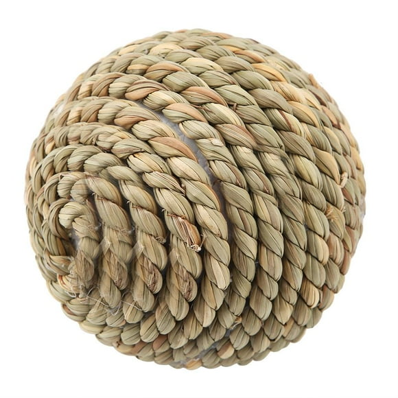 Qiilu Natural Wild Vetch Toy Playing Ball Parrot Rabbit Chewing Exercise Toys Training Tool 10cm, Rabbit Toy, Parrot Toys