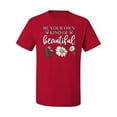 thumbnail image 2 of Wild Bobby, Be Your Own Kind of Beautiful Inspirational, Pop Culture, Men Graphic Tee, Red, X-Large, 2 of 3