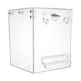 thumbnail image 3 of Bañera para pájaros, accesorios para jaulas de baño, caja de ducha para baño de pájaros transparente, Cubo de baño para pájaros colgante para DYNWAVEMX Bañera para pájaros, 3 of 8